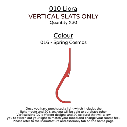 Ceiling Light - Vertical Slats - 010 Liora