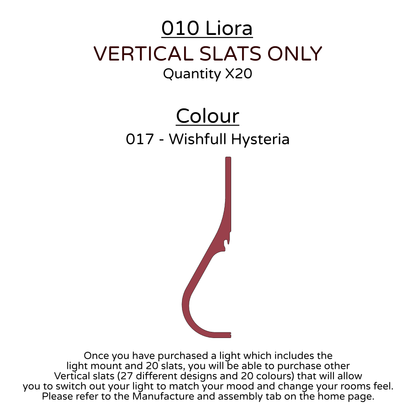 Ceiling Light - Vertical Slats - 010 Liora
