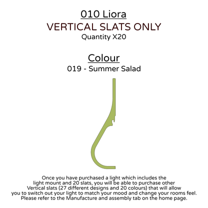 Ceiling Light - Vertical Slats - 010 Liora