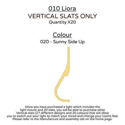 Ceiling Light - Vertical Slats - 010 Liora