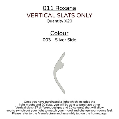 Ceiling Light - Vertical Slats - 011 Roxana