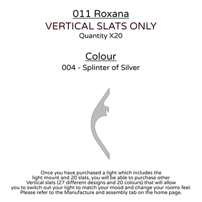 Ceiling Light - Vertical Slats - 011 Roxana