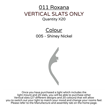 Ceiling Light - Vertical Slats - 011 Roxana