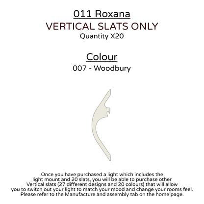 Ceiling Light - Vertical Slats - 011 Roxana