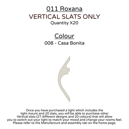 Ceiling Light - Vertical Slats - 011 Roxana