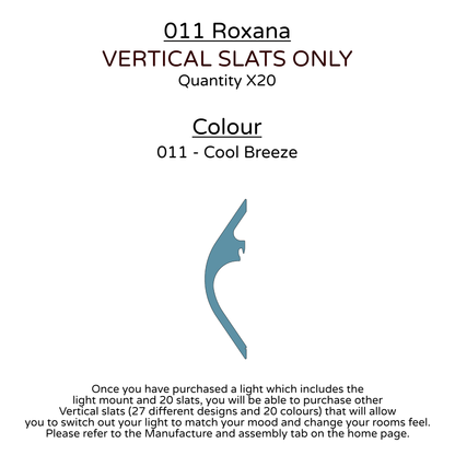 Ceiling Light - Vertical Slats - 011 Roxana