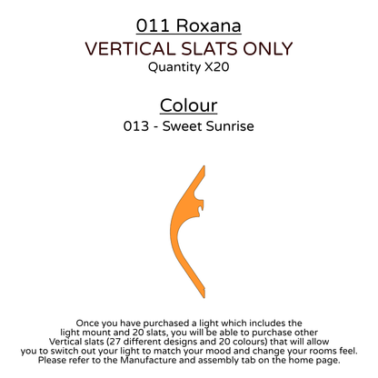 Ceiling Light - Vertical Slats - 011 Roxana