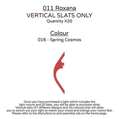 Ceiling Light - Vertical Slats - 011 Roxana