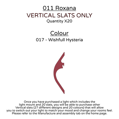 Ceiling Light - Vertical Slats - 011 Roxana