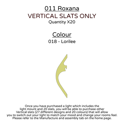 Ceiling Light - Vertical Slats - 011 Roxana