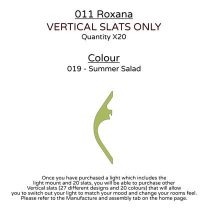 Ceiling Light - Vertical Slats - 011 Roxana