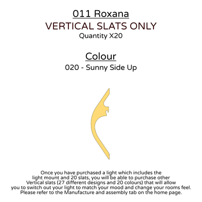 Ceiling Light - Vertical Slats - 011 Roxana