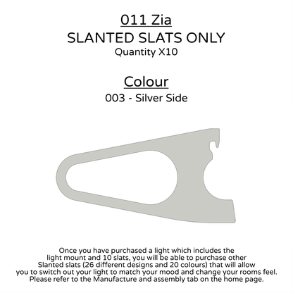 Ceiling Light - Slanted Slats - 011 Zia
