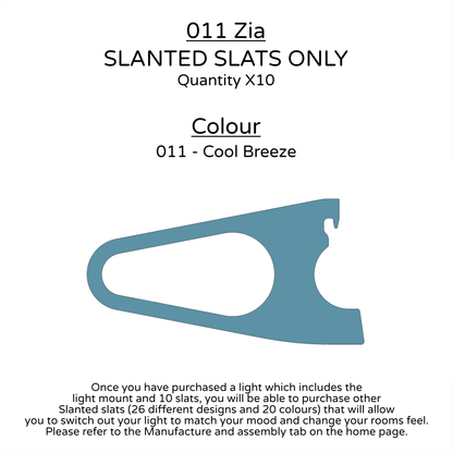 Ceiling Light - Slanted Slats - 011 Zia