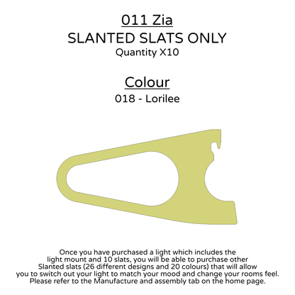 Ceiling Light - Slanted Slats - 011 Zia
