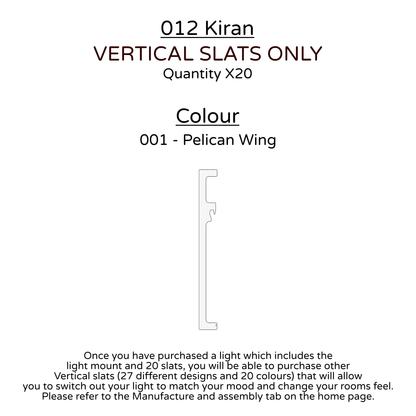 Ceiling Light - Vertical Slats - 012 Kiran