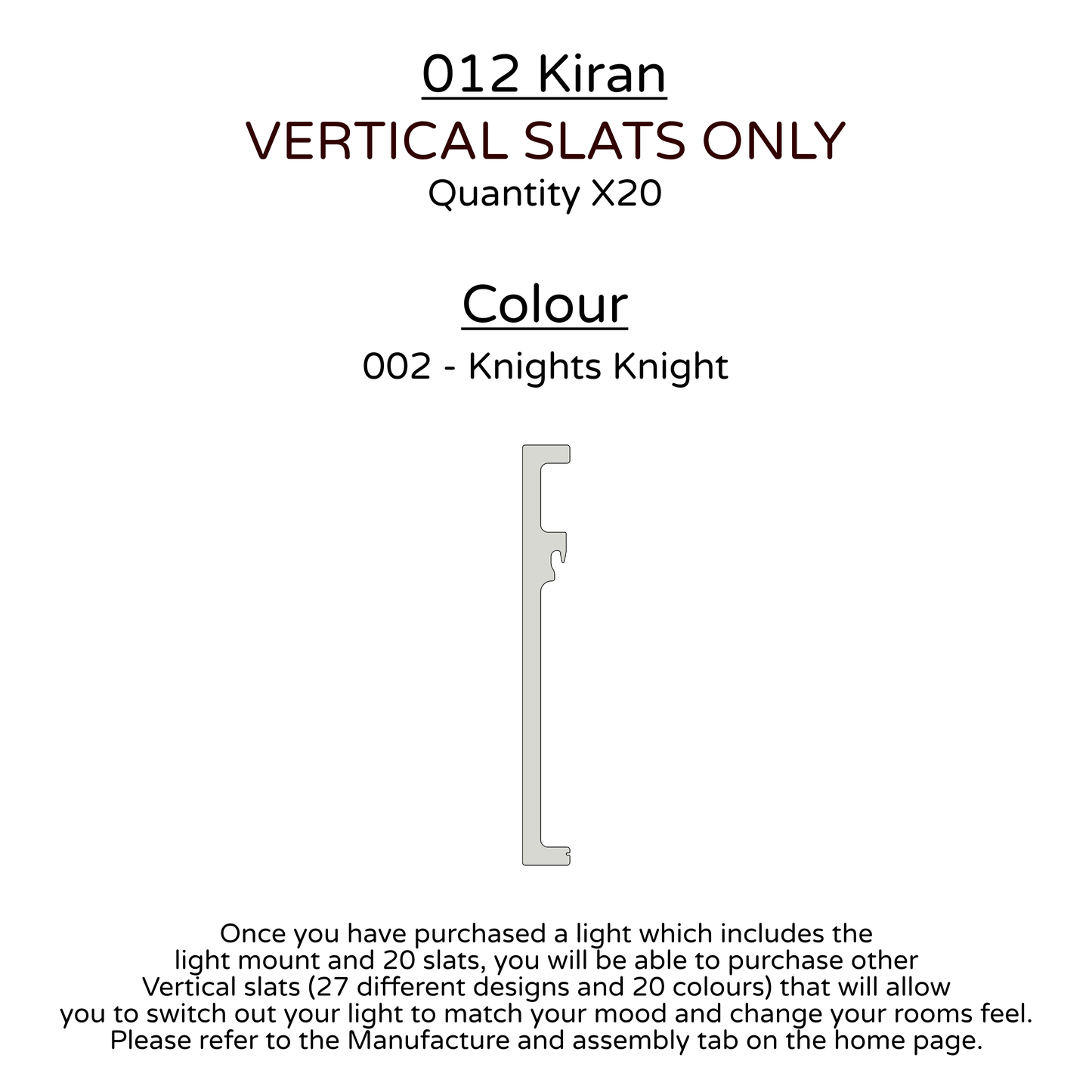 Ceiling Light - Vertical Slats - 012 Kiran