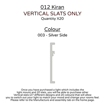 Ceiling Light - Vertical Slats - 012 Kiran