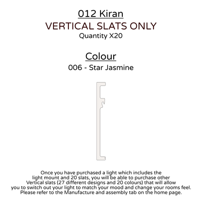 Ceiling Light - Vertical Slats - 012 Kiran