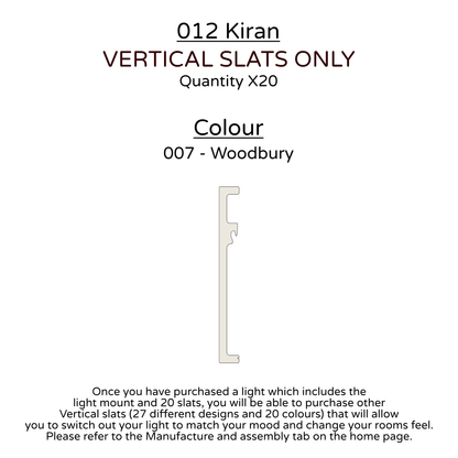 Ceiling Light - Vertical Slats - 012 Kiran