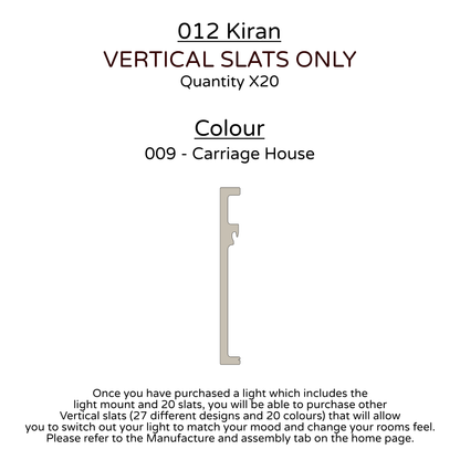 Ceiling Light - Vertical Slats - 012 Kiran