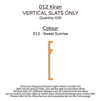 Ceiling Light - Vertical Slats - 012 Kiran