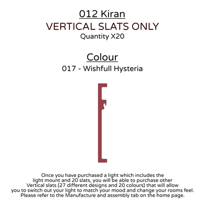 Ceiling Light - Vertical Slats - 012 Kiran