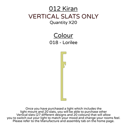 Ceiling Light - Vertical Slats - 012 Kiran