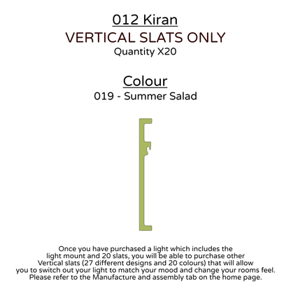 Ceiling Light - Vertical Slats - 012 Kiran