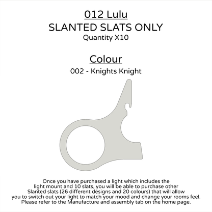 Ceiling Light - Slanted Slats - 012 Lulu