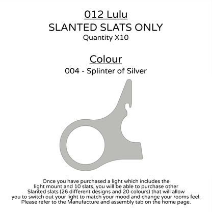 Ceiling Light - Slanted Slats - 012 Lulu