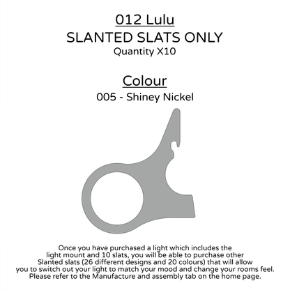 Ceiling Light - Slanted Slats - 012 Lulu