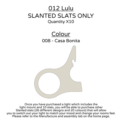 Ceiling Light - Slanted Slats - 012 Lulu