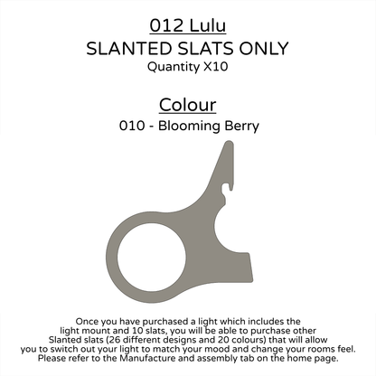 Ceiling Light - Slanted Slats - 012 Lulu