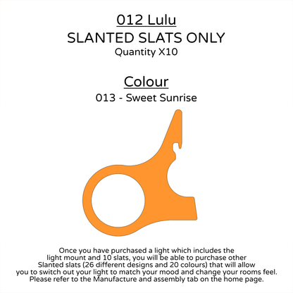 Ceiling Light - Slanted Slats - 012 Lulu