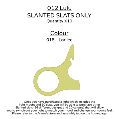 Ceiling Light - Slanted Slats - 012 Lulu