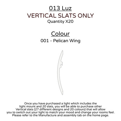 Ceiling Light - Vertical Slats - 013 Luz
