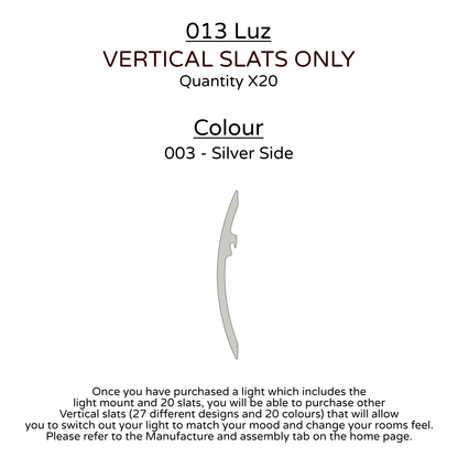 Ceiling Light - Vertical Slats - 013 Luz