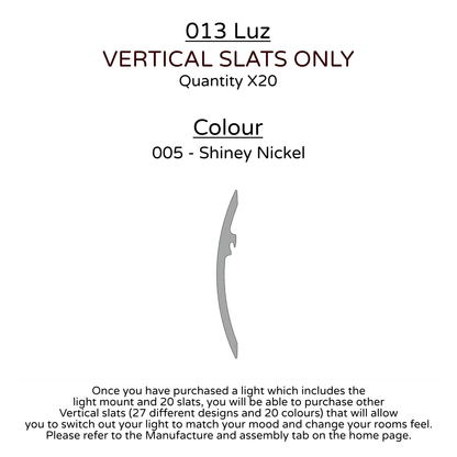 Ceiling Light - Vertical Slats - 013 Luz