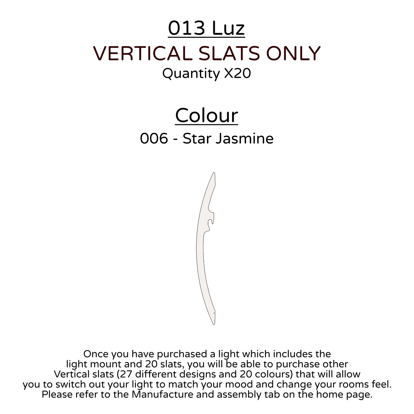 Ceiling Light - Vertical Slats - 013 Luz