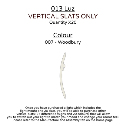 Ceiling Light - Vertical Slats - 013 Luz