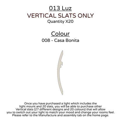 Ceiling Light - Vertical Slats - 013 Luz