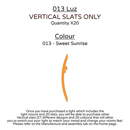 Ceiling Light - Vertical Slats - 013 Luz