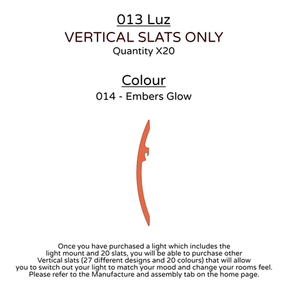 Ceiling Light - Vertical Slats - 013 Luz