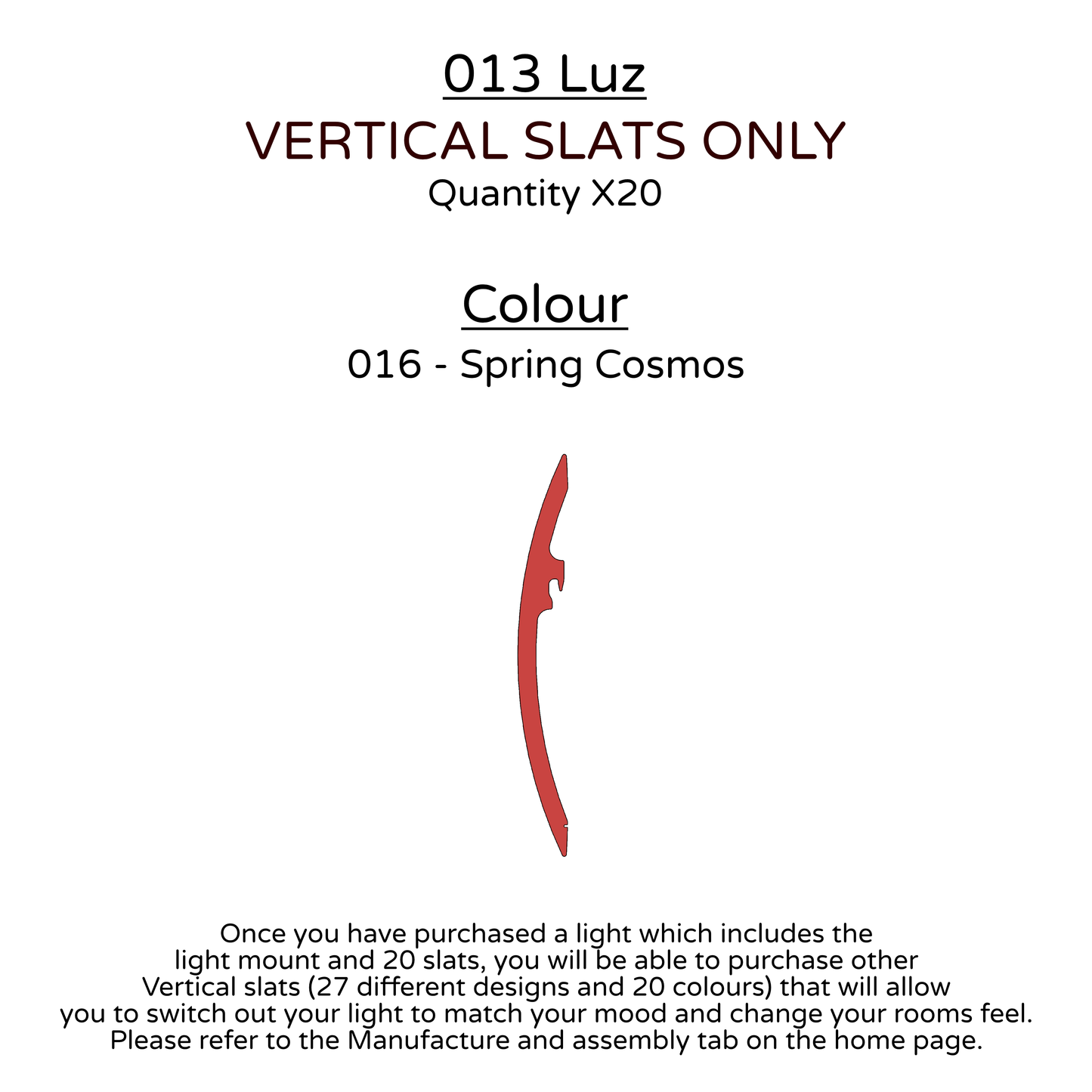 Ceiling Light - Vertical Slats - 013 Luz