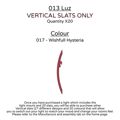 Ceiling Light - Vertical Slats - 013 Luz