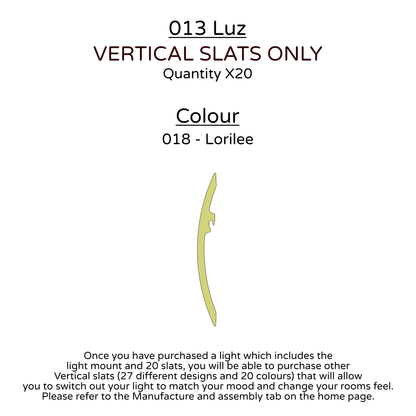 Ceiling Light - Vertical Slats - 013 Luz