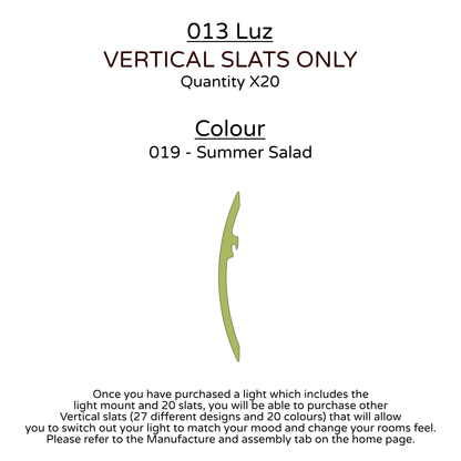 Ceiling Light - Vertical Slats - 013 Luz