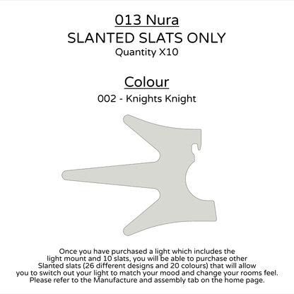 Ceiling Light - Slanted Slats - 013 Nura