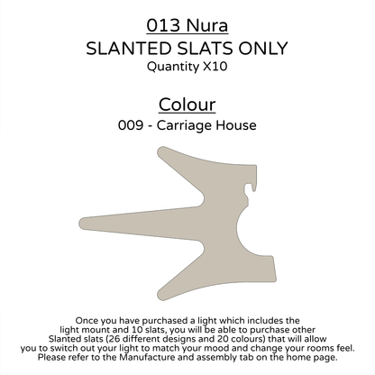 Ceiling Light - Slanted Slats - 013 Nura